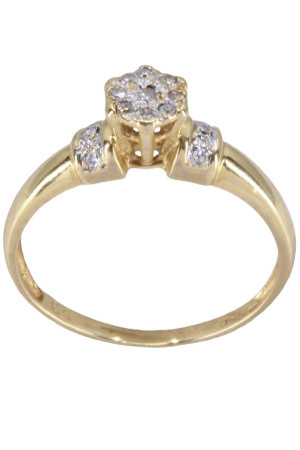 BAGUE STYLE SOLITAIRE DIAMANTS