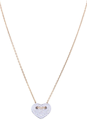 COLLIER COEUR DIAMANTÉ