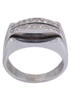 BAGUE MODERNE DIAMANTS