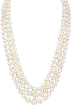 COLLIER DE PERLES 3 RANGS