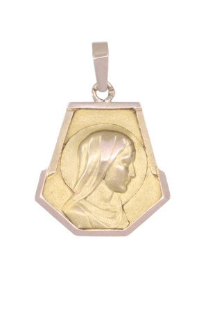 MÉDAILLE VIERGE ART-DÉCO