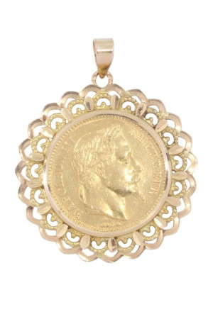 PENDENTIF 20 FRANCS NAPOLÉON III