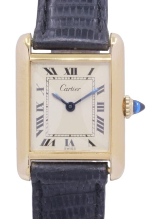 CARTIER TANK VERMEIL PM