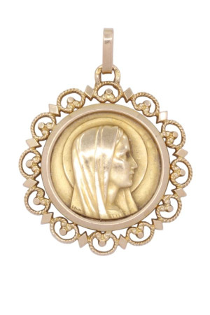 MÉDAILLE VIERGE ANCIENNE