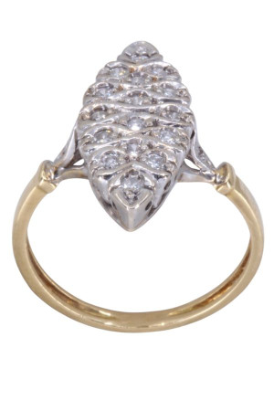 BAGUE MARQUISE DIAMANTS