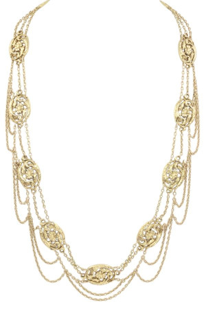 COLLIER DRAPERIE ART-NOUVEAU