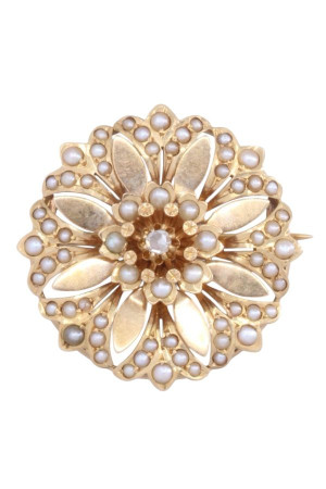 BROCHE NAPOLÉON III PERLES...