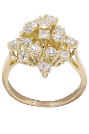 BAGUE FLEUR DIAMANTS ANNÉES...