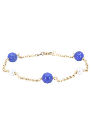 BRACELET PERLES ET LAPIS...