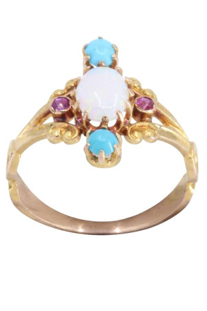 BAGUE NAPOLÉON III OPALE,...