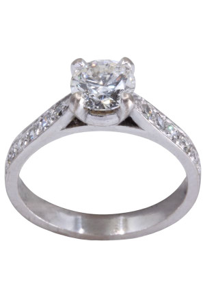SOLITAIRE MODERNE DIAMANTS