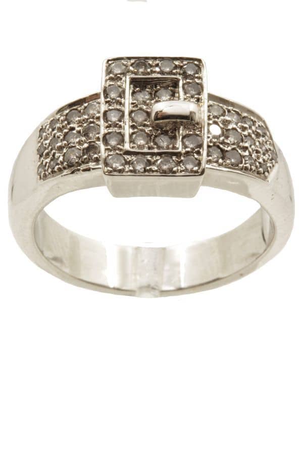 BAGUE CEINTURE DIAMANTS, photo 2 sur 3