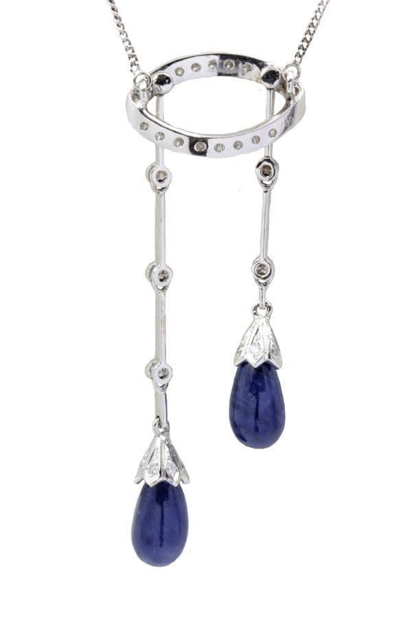 Collier Négligé Saphirs et Diamants - photo 3