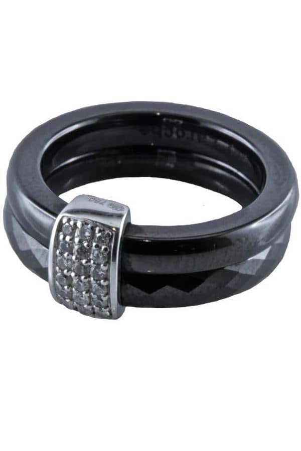 BAGUE CÉRAMIQUE GUY LAROCHE, photo 2 sur 3