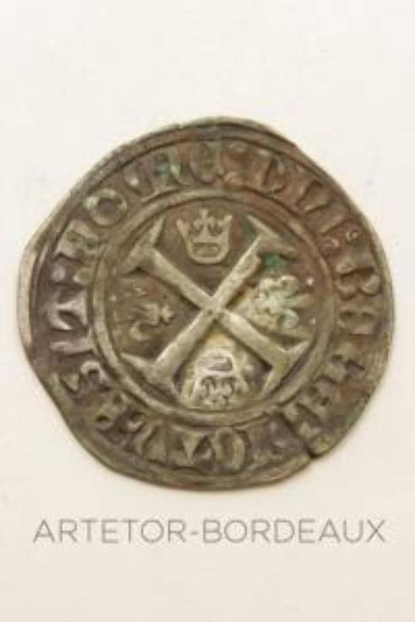 Blanc dit \"Guenar\" - Charles VI, photo 1 sur 2