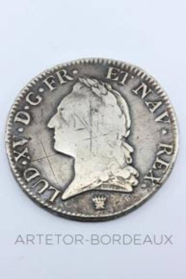 Écu à la vieille tête - Louis XV - Limoges, photo 1 of 2