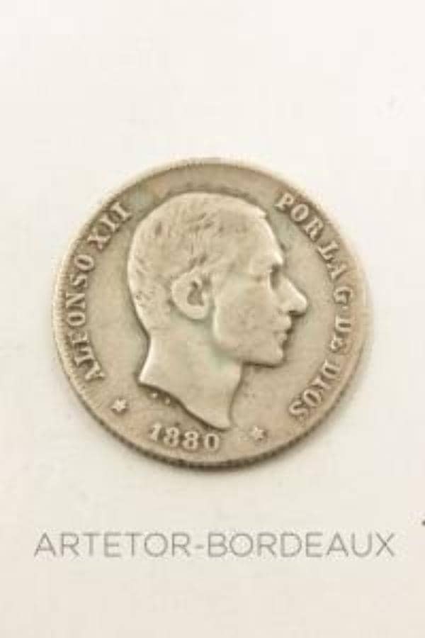Pièce de 20 centimes Alfonso XII, photo 1 sur 2
