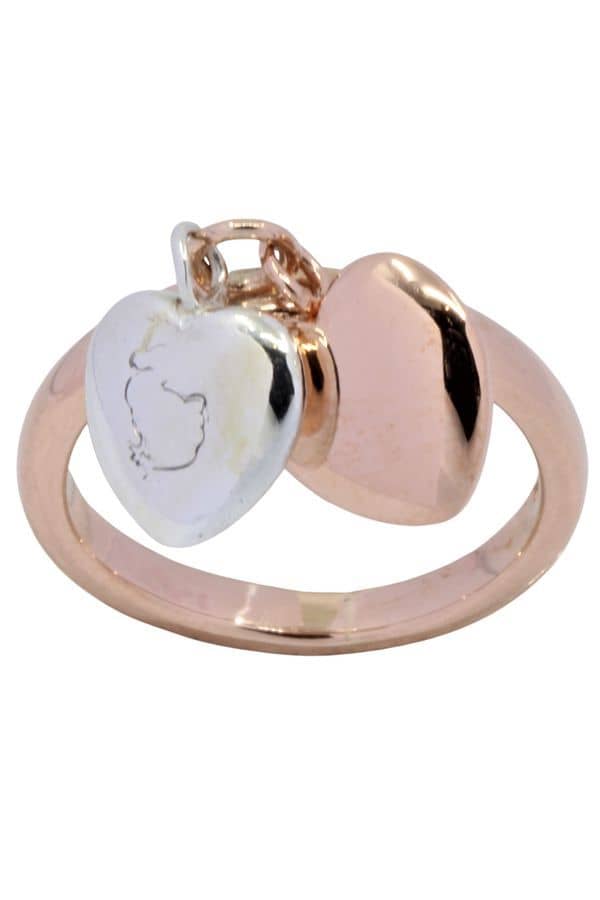 BAGUE COEURS SIGNÉE \"DODO\", photo 2 sur 3
