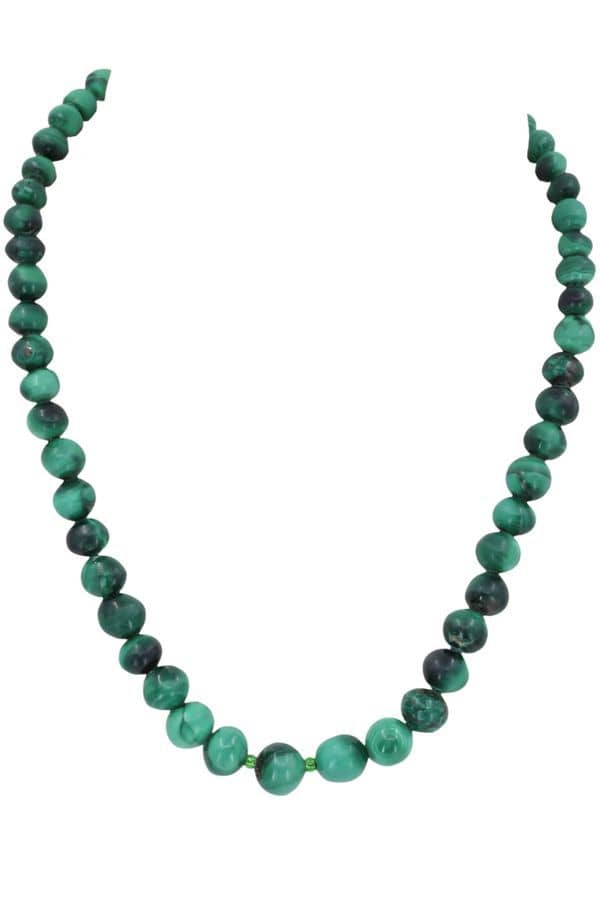 COLLIER MALACHITE EN CHUTE, photo 1 sur 2