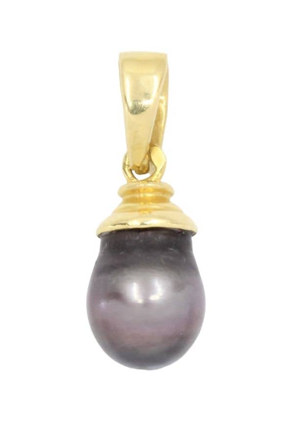 PENDENTIF PERLE NOIRE, photo 2 sur 3