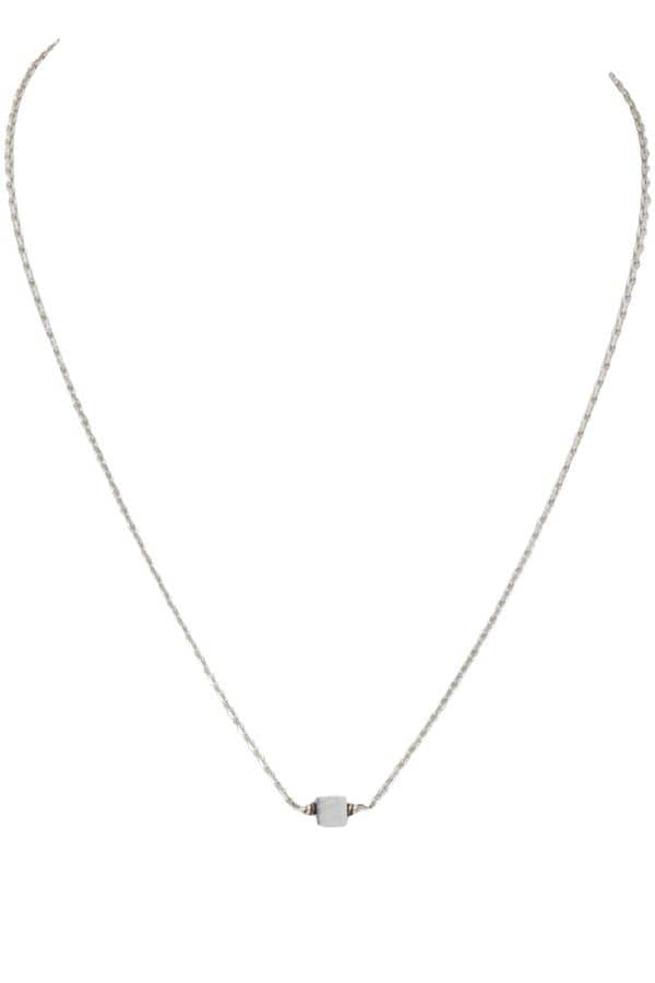 COLLIER ARGENT CUBE, photo 1 sur 2