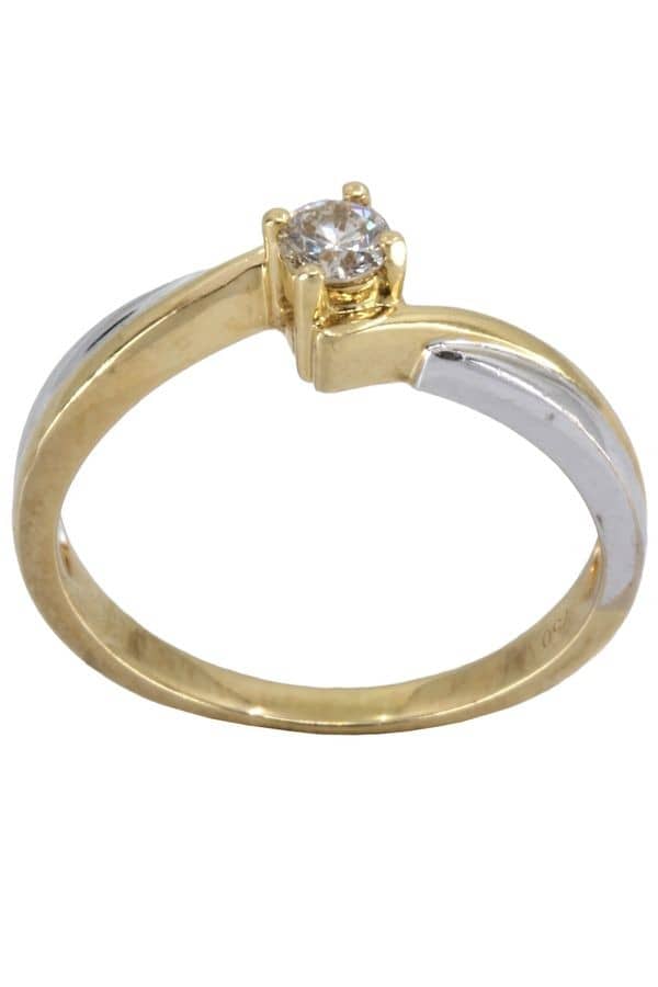 SOLITAIRE DIAMANT 0.15 CARAT, photo 2 sur 3