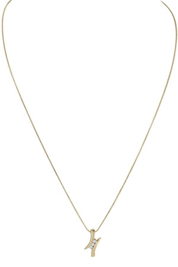 COLLIER TRILOGIE DIAMANTS, photo 2 sur 3