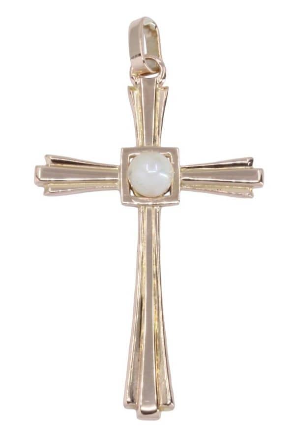 CROIX ANCIENNE PERLE, photo 2 sur 3