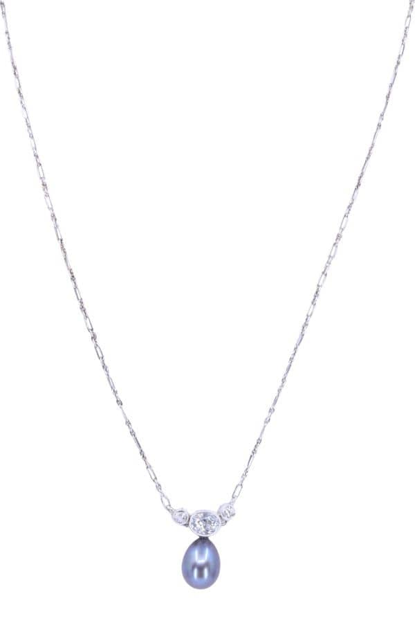 COLLIER DIAMANTS ART-DÉCO, photo 2 sur 3