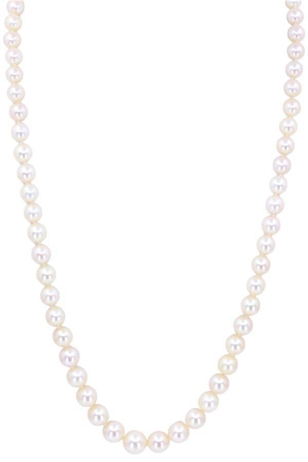 COLLIER DE PERLES EN CHUTE DIAMANTS ART-DÉCO, photo 2 of 3
