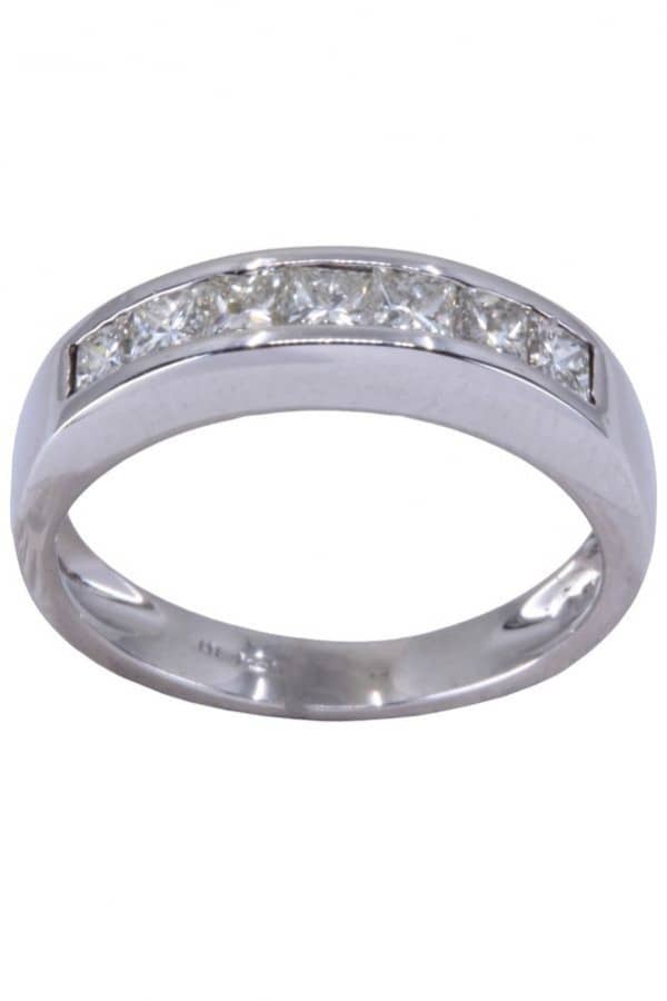 DEMI-ALLIANCE DIAMANTS PRINCESSE, photo 2 sur 3