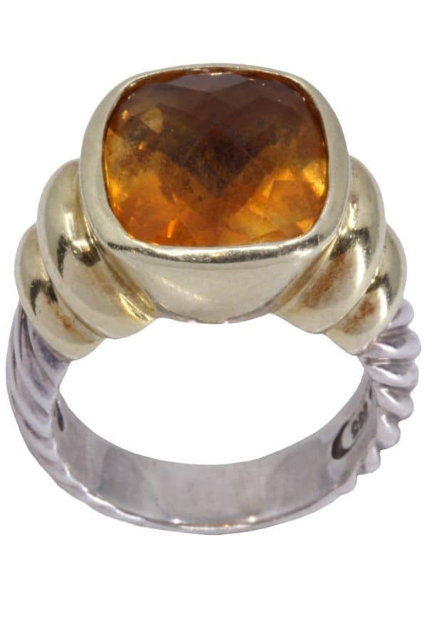 BAGUE DAVID YURMAN CITRINE, photo 2 sur 3