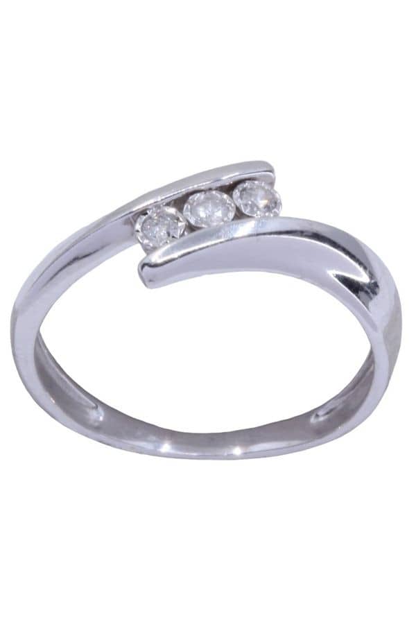 BAGUE TRILOGIE DIAMANTS, photo 2 sur 3