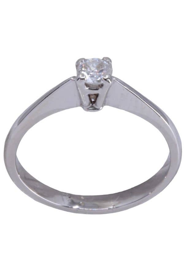 SOLITAIRE DIAMANT 0.17 CARAT, photo 2 sur 3