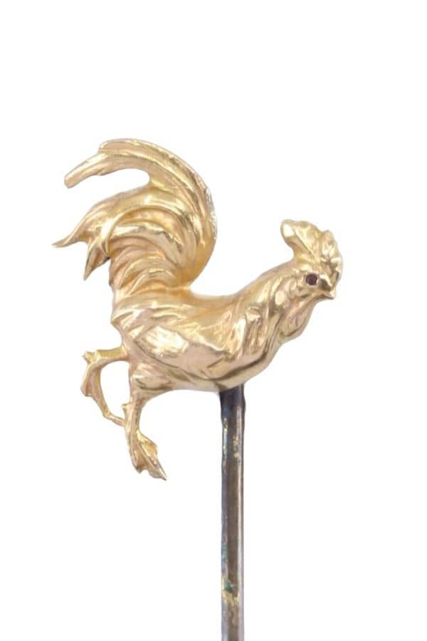 ÉPINGLE ANCIENNE COQ, photo 1 sur 2