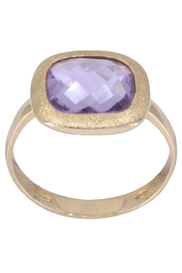 BAGUE MODERNE AMÉTHYSTE, photo 2 sur 3