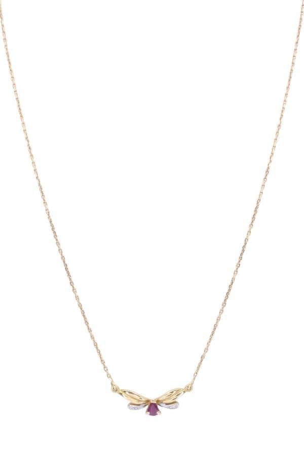 COLLIER MODERNE RUBIS, photo 2 sur 3