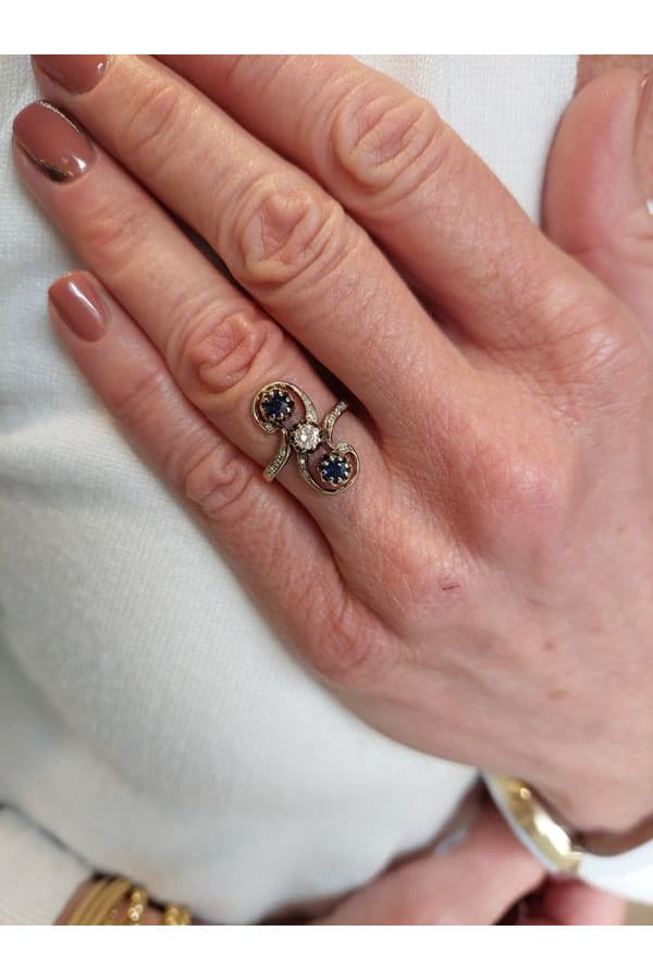 Bague Art-Nouveau - photo 2