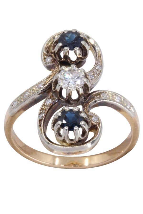 BAGUE ART-NOUVEAU, photo 2 sur 3