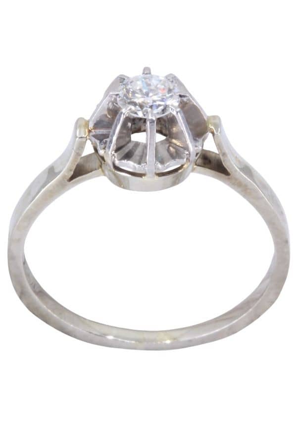 SOLITAIRE ANCIEN DIAMANT 0.30 CARAT, photo 2 sur 3