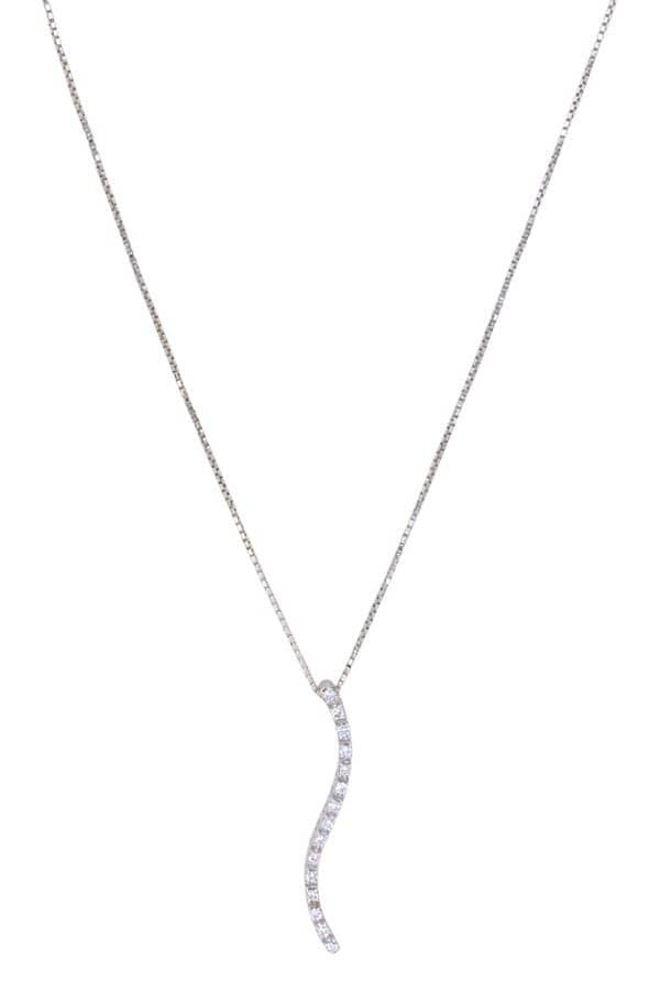 COLLIER MODERNE DIAMANTS, photo 2 sur 3