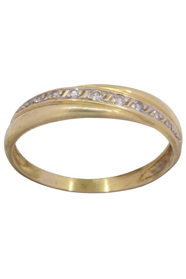 BAGUE ENTRELACÉE DIAMANTS, photo 2 sur 3