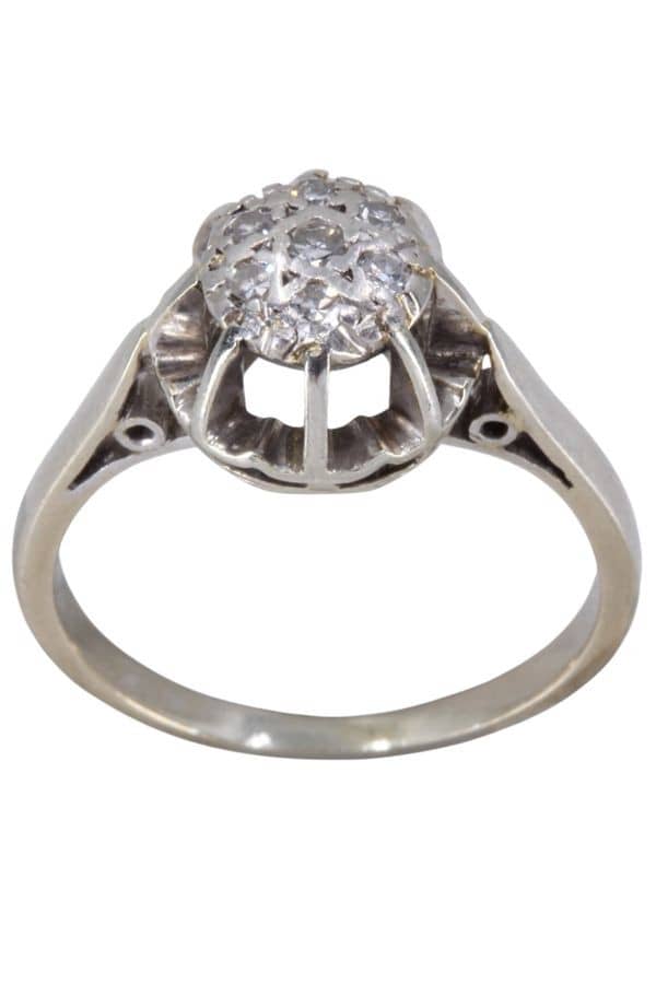 BAGUE STYLE SOLITAIRE DIAMANTS, photo 2 sur 3
