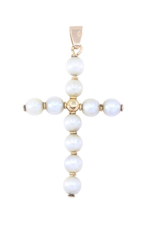 CROIX PERLES DE CULTURE, photo 2 sur 3