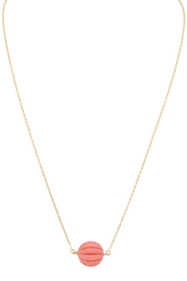 COLLIER MODERNE CORAIL, photo 2 sur 3