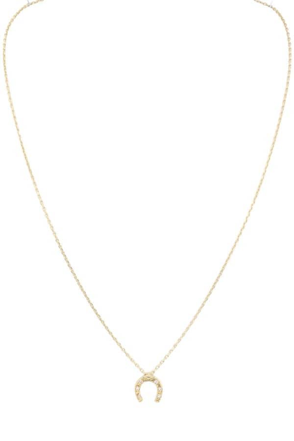 COLLIER FER À CHEVAL DIAMANTS, photo 2 sur 3