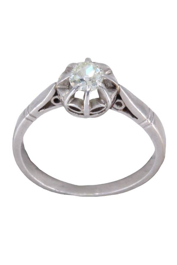 SOLITAIRE DIAMANT ART-DÉCO, photo 2 sur 3