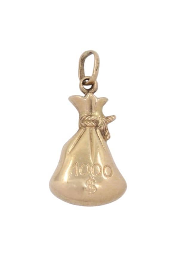 PENDENTIF SAC DE DOLLARS, photo 2 of 3