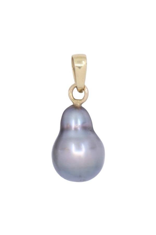 PENDENTIF PERLE NOIRE BAROQUE, photo 2 sur 3