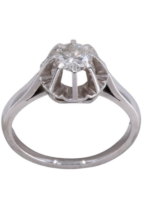 SOLITAIRE ANCIEN DIAMANT 0.50 CARAT, photo 2 sur 3